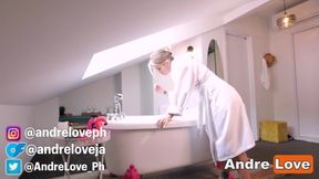Juicy MILF Takes a Cock Bath Andre Love Porn on Stilts 4k