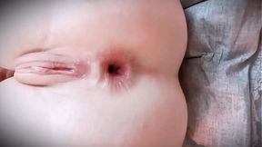Young 18yo European beauty dilates her pink ass for black Brooklyn dude