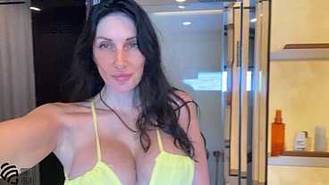 Hot Milf Play Pussy Sex Toys on a Yacht