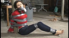 Barefoot and Taped Up and Gagged in the basement