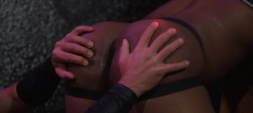 Black boy gets ass fisted and wanked in serious bondage kinks