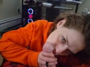 "Spew Baby, Spew!" - Heather Kane Talks Dirty as she Devours Cum in 20 Seconds