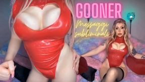 Gooner messaggi subliminali ITA - gooning - dominazione mentale - latex - bionda - segaiolo porno dipendente - joi - tette grosse - culona