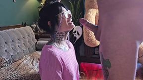 Straight neighbor destroys tight ass with raw creampie