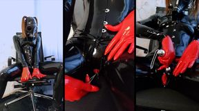 The rubber doll is ready to do anything to cum