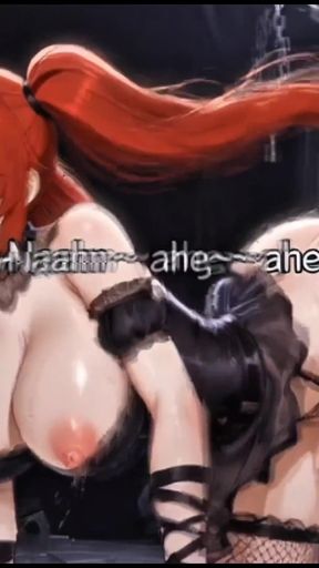 Satanic Red Hair Temptress Hentai Dungeon - Massive Tits Ass Giant Toy Machine Fuck Squirting Ahegao Humiliation   Clip 2