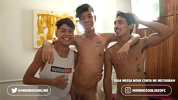 Making Of -  J&uacute_nior Peixoto &amp_ Enzo Matteuz &amp_ Hanry Onlyjapa - Bareback (Prazer Matinal)