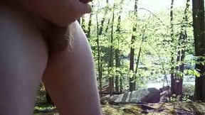 jerking off in woods