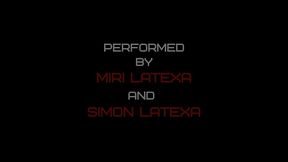 evening bath and bukkake - real sex of mari latexa and simon latexa
