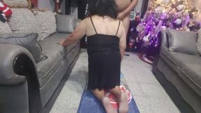 My neighbor's grandma gives me a great blowjob