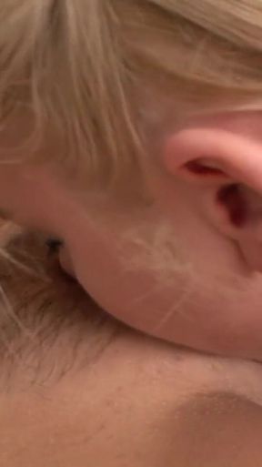 Hot blonde and mature lady fuck each other