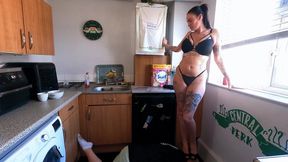 Stepping On His Head On The Kitchen Floor 2 (4K)
