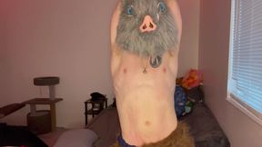 Inosuke Strips Naked And Gushes Cum Tsunami For You