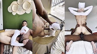 O NEGÃO DE PAU DURO FUDENDO GOSTOSO NO SOFÁ