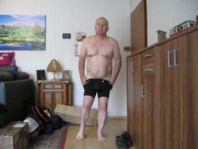 Bernd Latzer, a sow shows herself naked