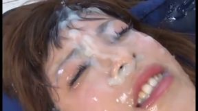 Bukkake Strong Style - Exotic Beauty Drenched in Passion and Swallows Every Last Drop - 1