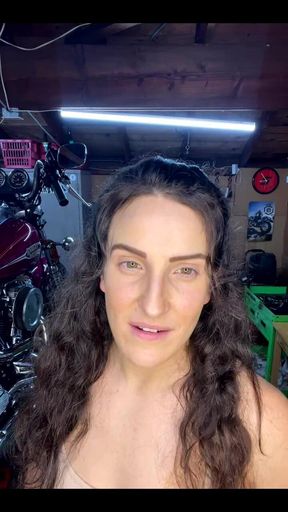 Recording Coming to You Live From My Bike Shop and Wrenching in a Tiny Thong