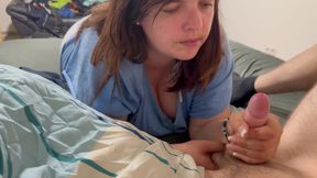 Chubby Tessa Amazing Blowjob POV Homemade Amateur