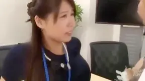 Big Booty Japanese Office Party - Creampie Gangbang Explosion