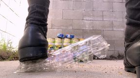 Crushing Trash in Combat Boots