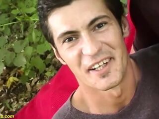 Extraordinary lewd german pair likes wild outdoor banging