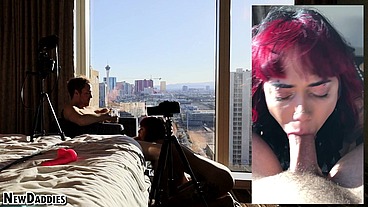 Casting Goth Aurora Anarchy - Face Fuck - Drinks Cum - Best POV Blowjob - Rough Doggystyle