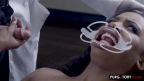 The Dentist fucks ebony young lady Demi Sutra