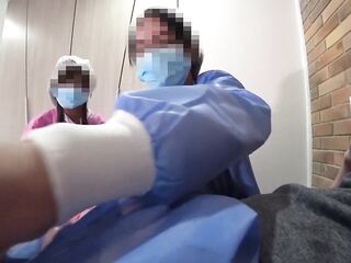 2 NURSES decided to try out my RECENT KNOB in practice
