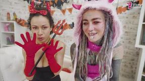 Passionate Anuskatzz and Morea's oral movie
