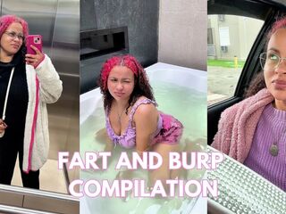 Every week Fart Burp Compilation Outdoors Pole Dance Latex Booty Fart Jars