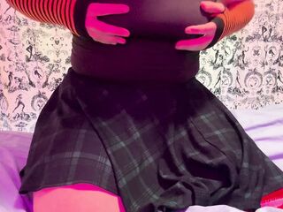 Obese sissy booty spanked red - for charity