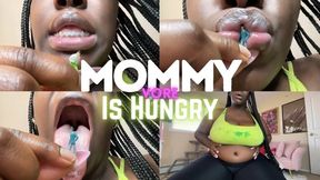 VORE Step-Mommy Amina is hungry - swallowed and digested - belly bloating - mouth fetish - shrinking fetish - uvula - throat - Roleplay