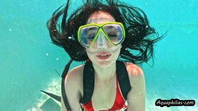 Aquaphilias- Neji- Unforgettable SCUBA Dive in her lil Sexy Red Bikini