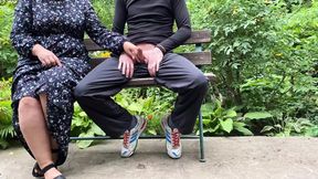 Curvy mother-in-law got me off in a condom on the street