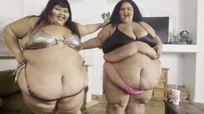 Lotioning, Lifting and Jiggling My SSBBW Friends Bellies