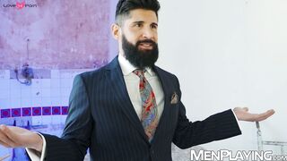 CEO Justin Jett stuffs Mika Aydens ass with his massive raw cock