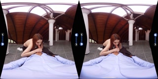 VR Porn Alegra takes off her clothes and rides your cock BaDoinkVR.com