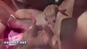 Cum on beach for Naomi