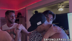 Jordan Lake got gangbanged by sexy men at a wild & wet party