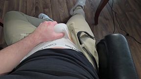 phantomgentx calvin klein unzip tease! muscular daddy rubs bulge & cums big cock