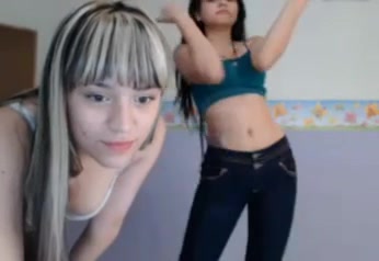 Three beautiful teenage lezzers stripping on webcam