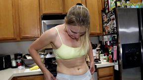 vika does physical challenges with full bladder omorashi