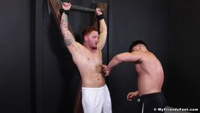 Strapped Jeremiah Cruze Laughs As Heath Halo Tickles Him