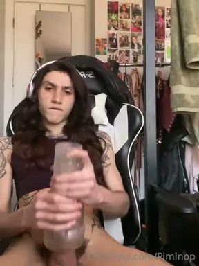 Latin teen toy cum