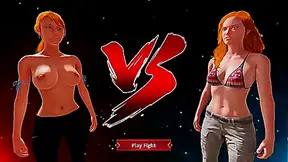 Ginny Battles Chelci in Steamy Naked Fight 3D Showdown