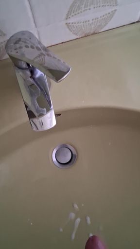 Wax into the sink and hose down