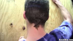 GAYWIRE - Pledge Hazing Twist: Glory Hole Prank Leaves Frat Guys Shocked And Satisfied