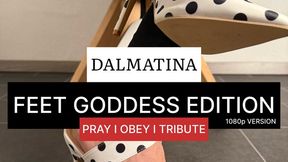 DALMATINA - Polka Dot High Heels | Feet Goddess Edition | Lady Evaa | 1080p Version