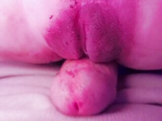 POV Close up Cumming after Dry humping Cameltoe Snatch toy