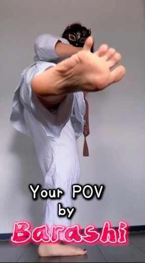 🥋 Your POV on my Karate Kicks 💥